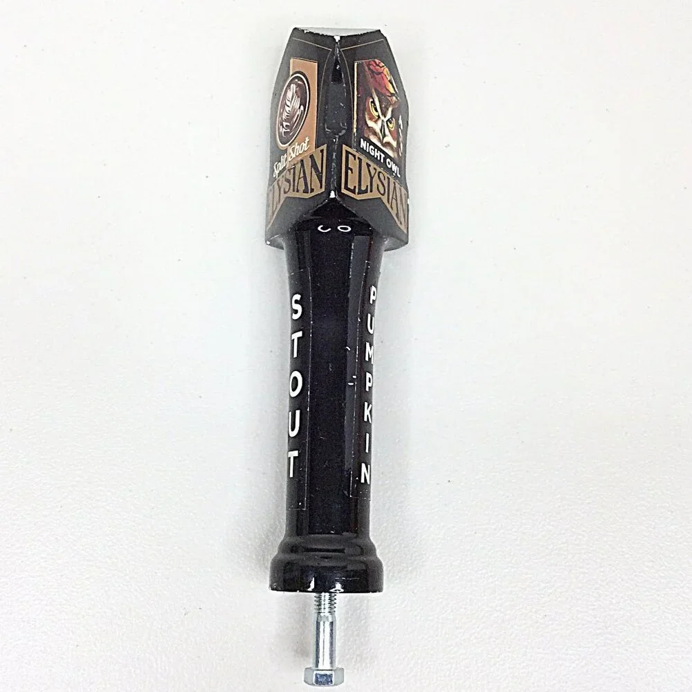Elysian Beer Tap Handle Split Shot Stout Great Pumpkin‎ Night Owl Seattle WA